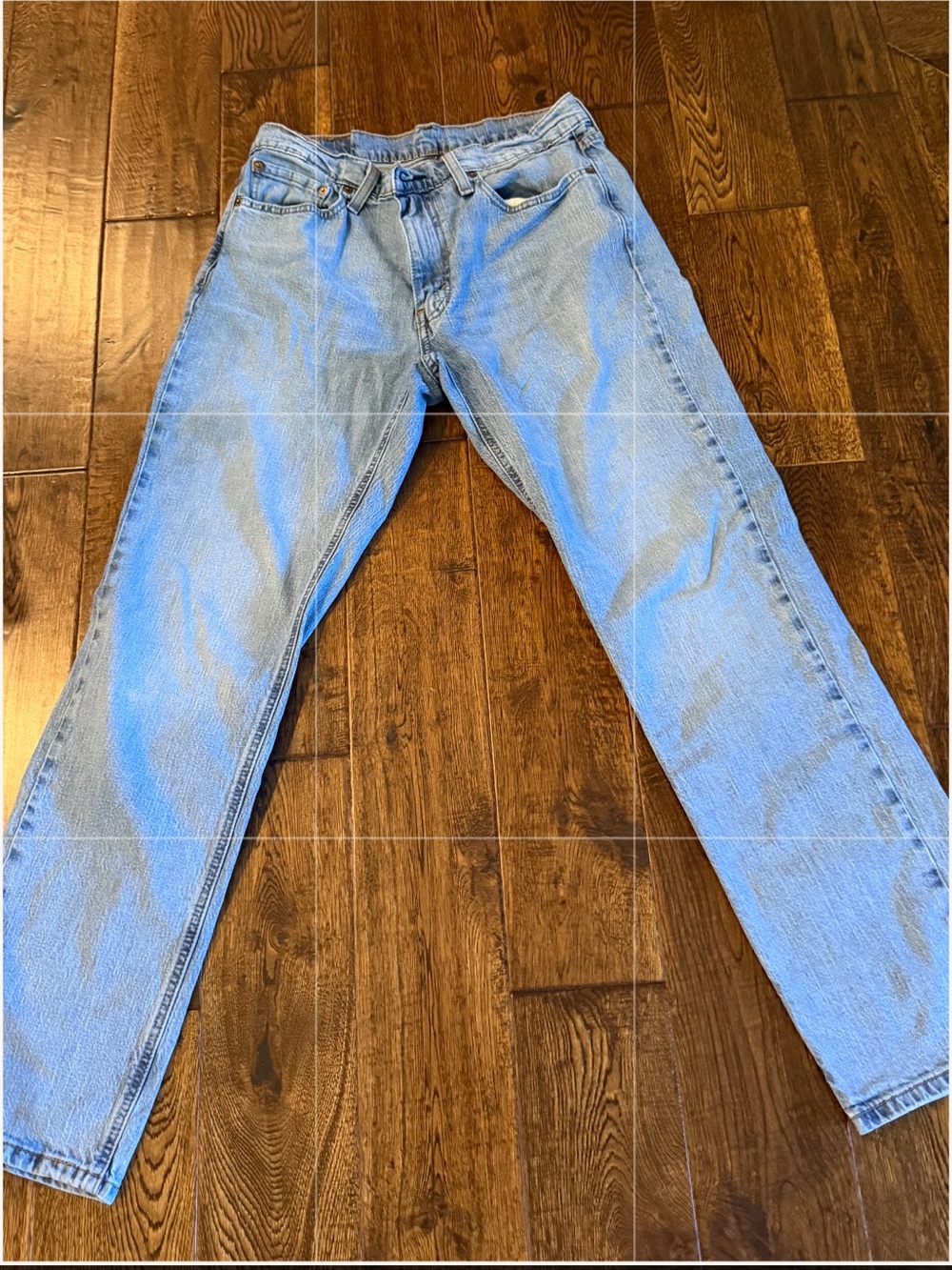 Levi's Men's Straight Jeans in Light Blue Denim